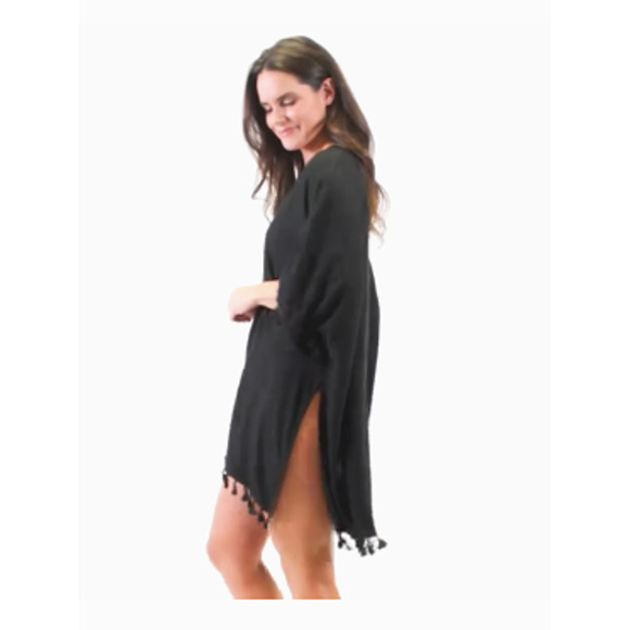 Elsie One Size Fringe Beach Swimsuit Cover Up - Picture 2 of 5